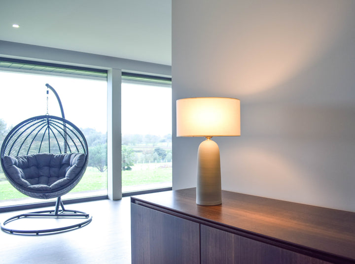 candeeiro em ceramica artesanal minimalista armona olive